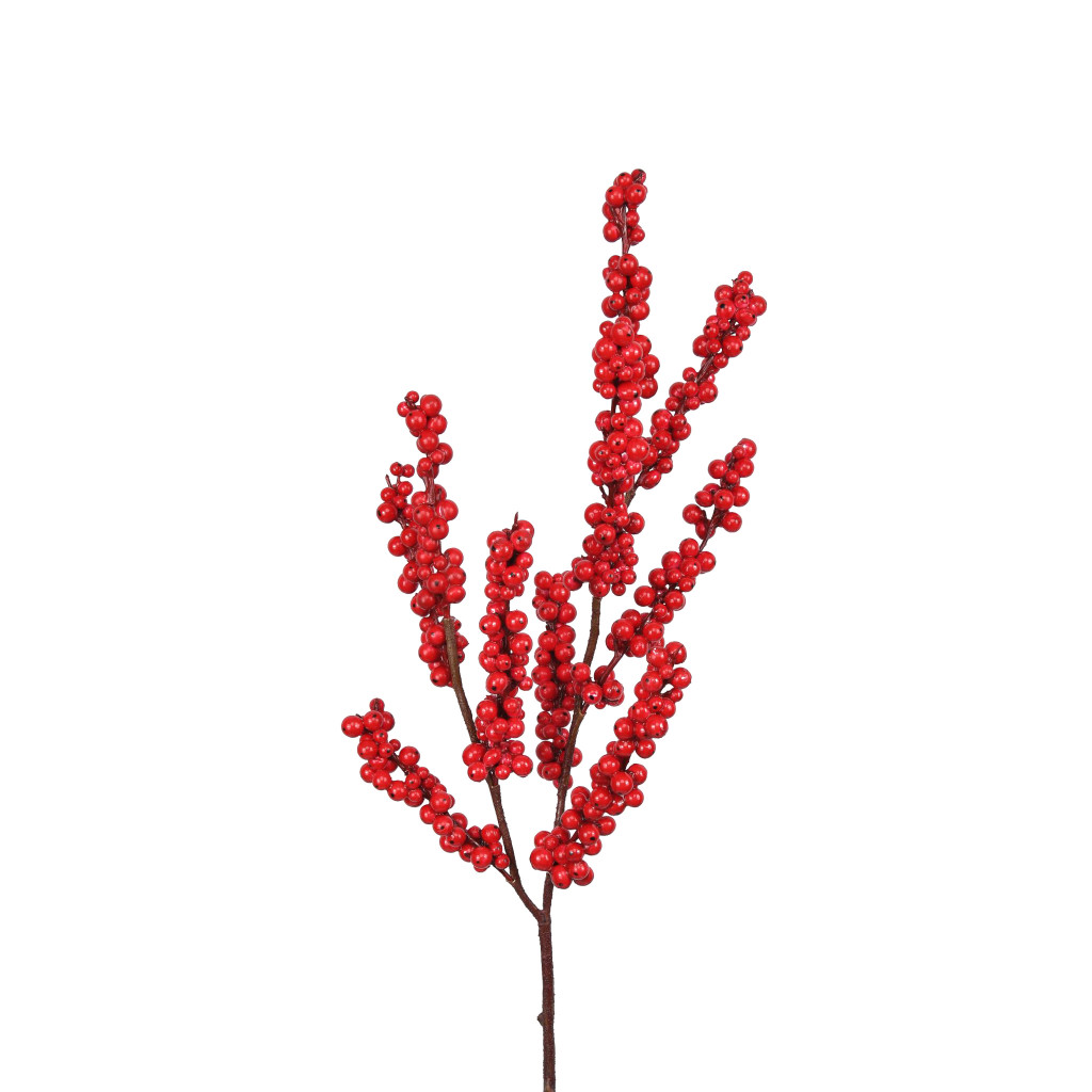ILEX BERRY BRANCH - RED - 33 INCH