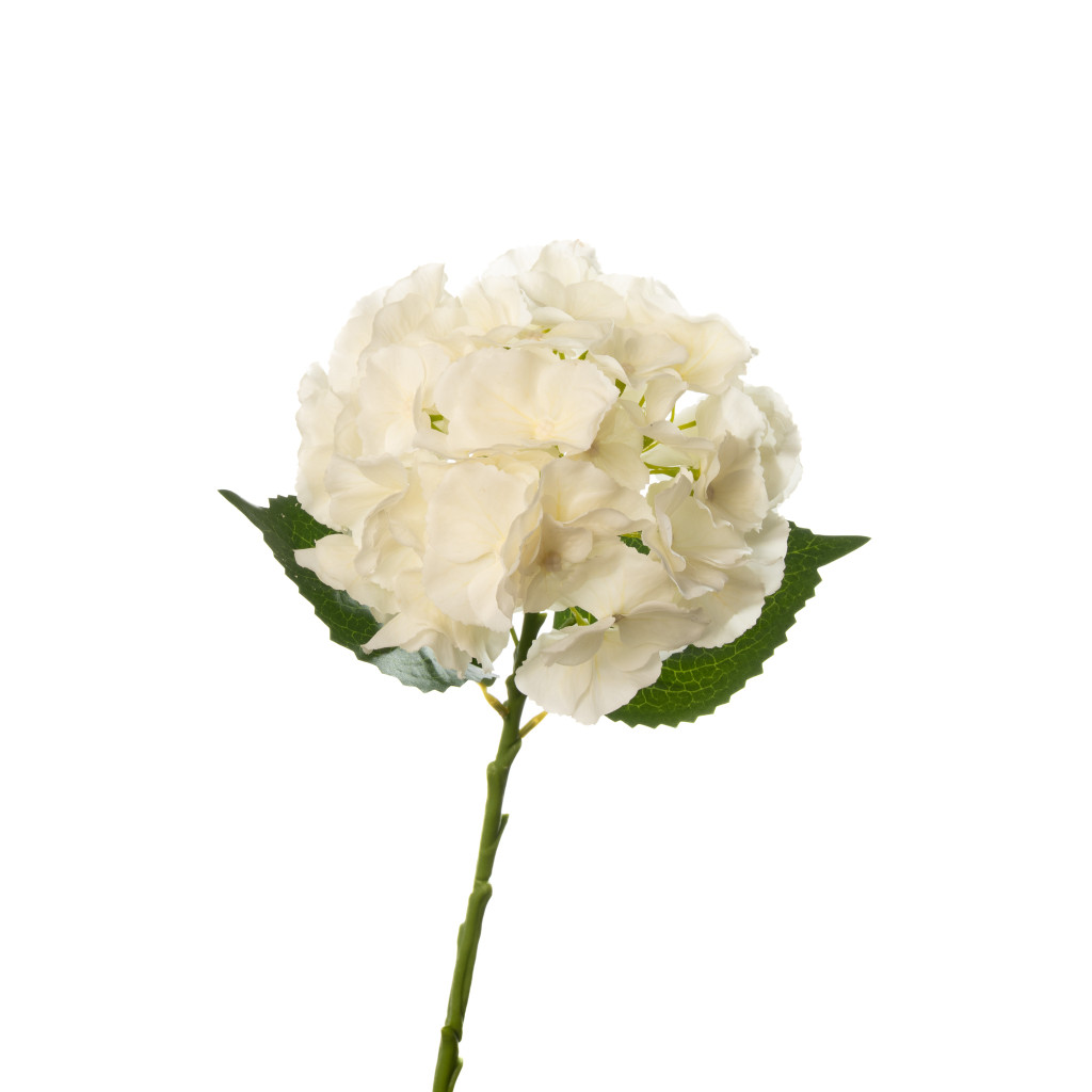 REAL TOUCH HYDRANGEA 20 INCH IVORY