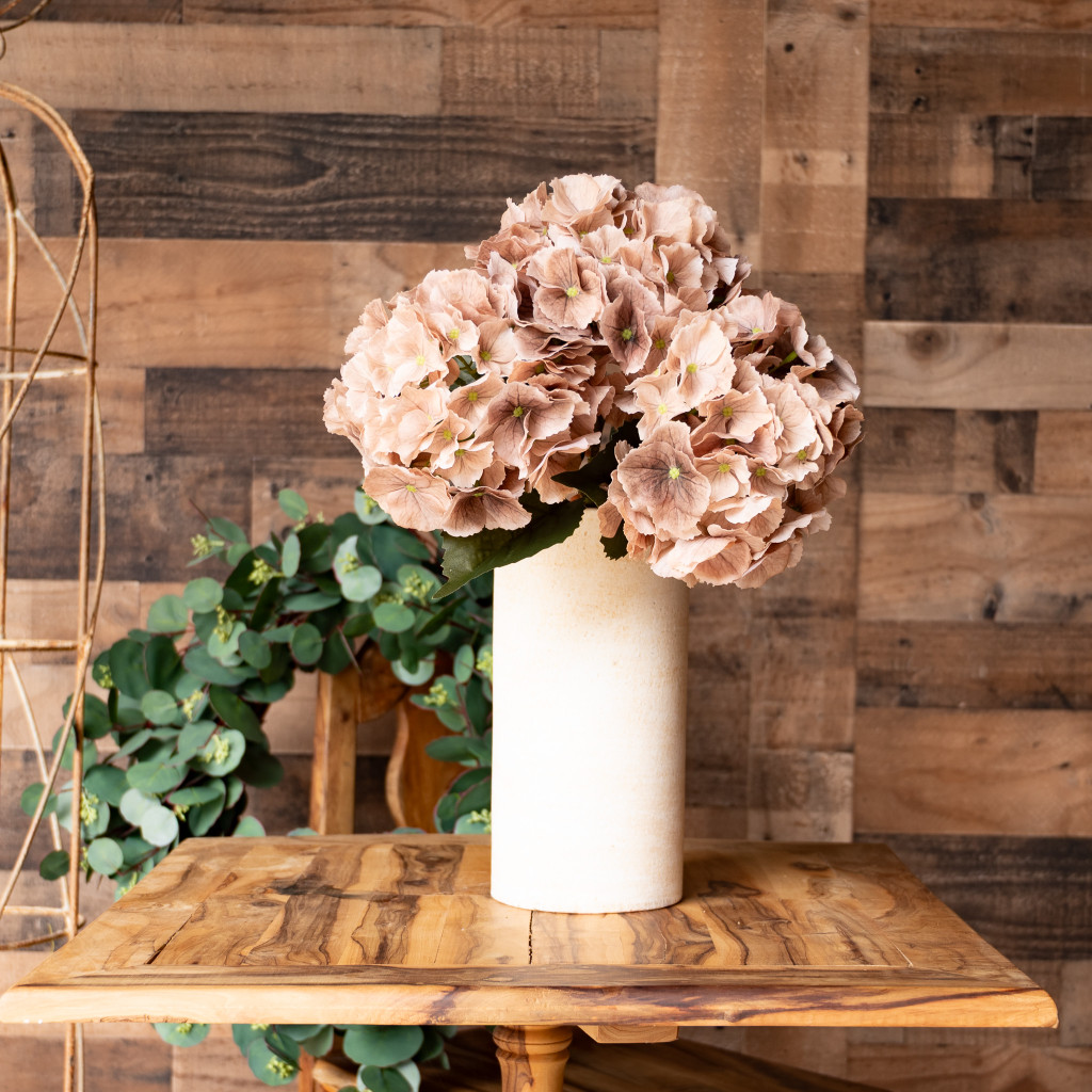 REAL TOUCH HYDRANGEA 20 INCH DUNE