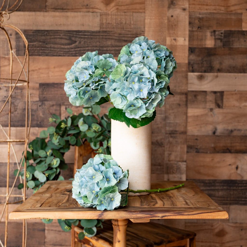 Hydrangea Real Touch Green Mist 20"