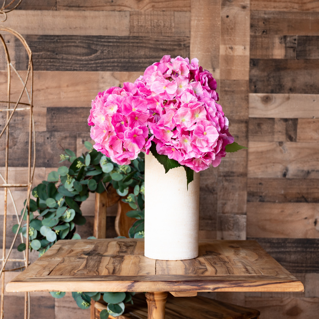 REAL TOUCH HYDRANGEA 20 INCH PINK