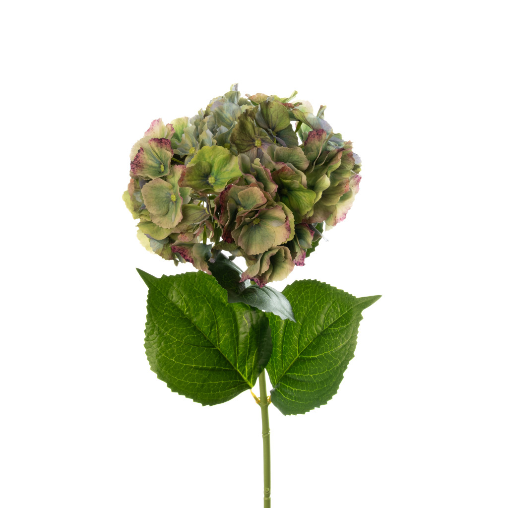 REAL TOUCH HYDRANGEA 29 INCH ANTIQUE GREEN