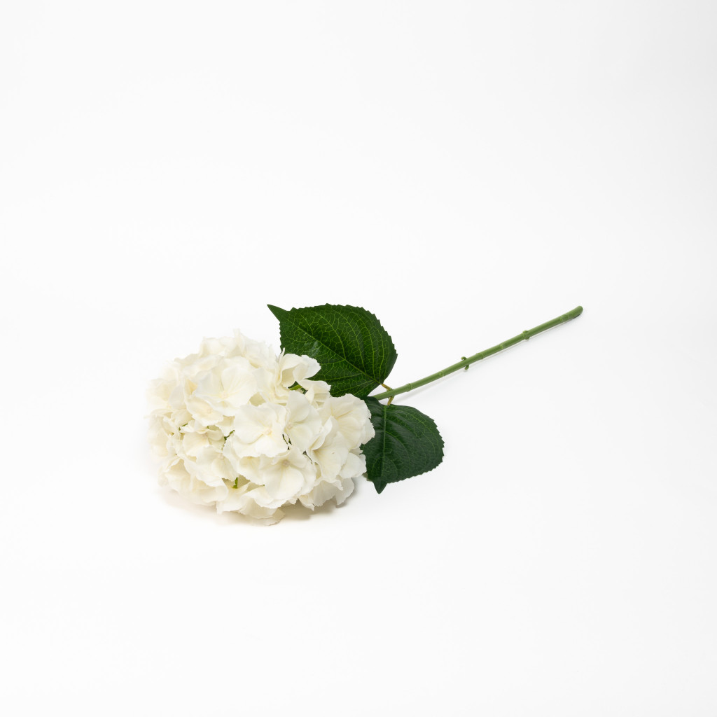 REAL TOUCH HYDRANGEA 29 INCH IVORY