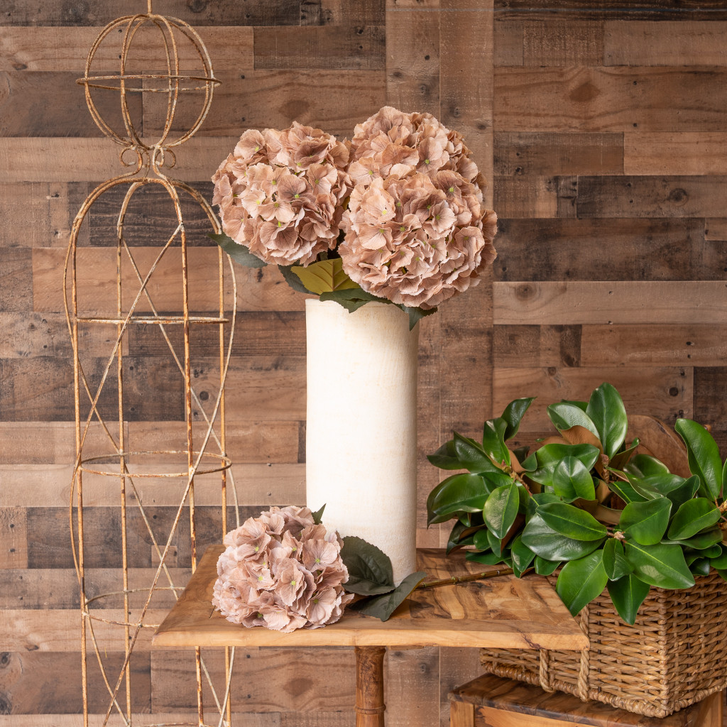 REAL TOUCH HYDRANGEA 29 INCH DUNE