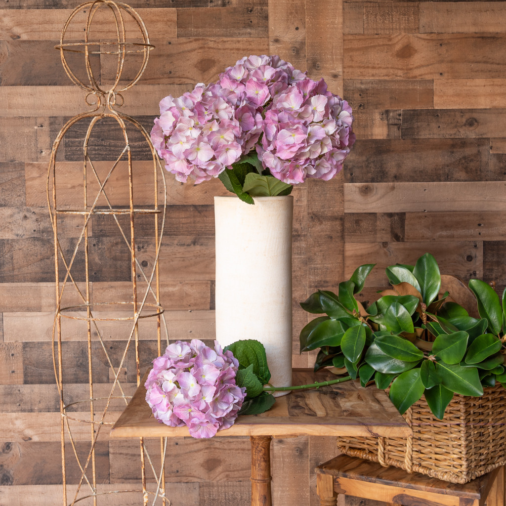 REAL TOUCH HYDRANGEA 29 INCH DUSTY MAUVE