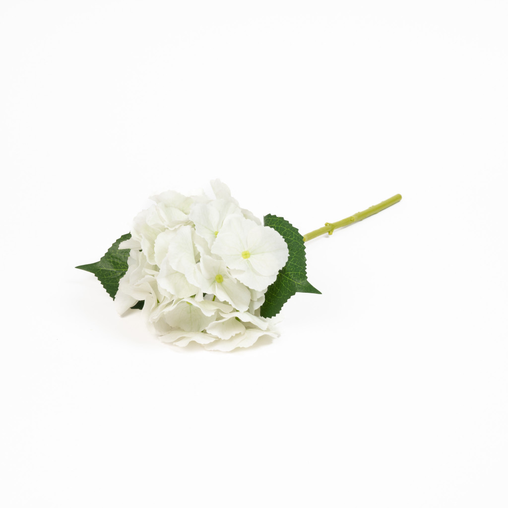 REAL TOUCH HYDRANGEA 14 INCH FRESH WHITE