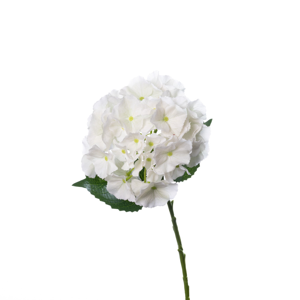 REAL TOUCH HYDRANGEA 20 INCH FRESH WHITE