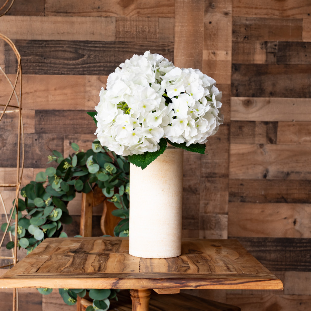 Hydrangea Real Touch Fresh White 20"