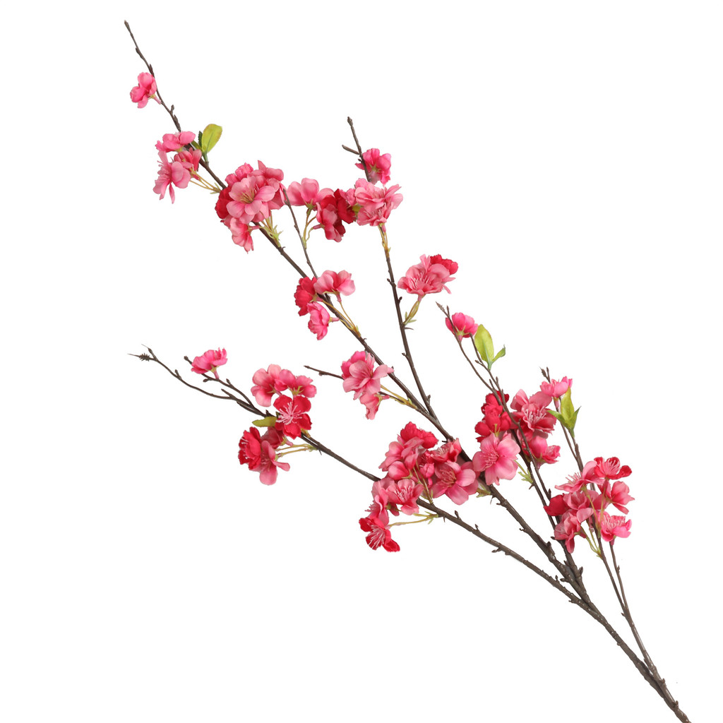 CHERRY BLOSSOM BRANCH DARK PINK -  52 INCH
