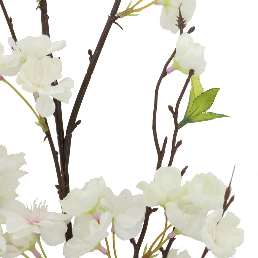 CHERRY BLOSSOM BRANCH WHITE - 52 INCH