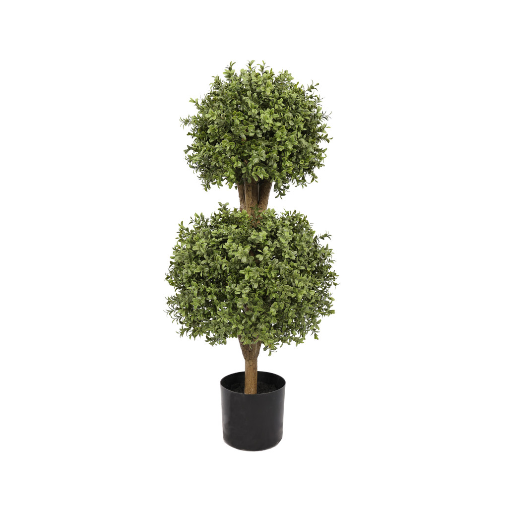 EVERLUX BOXWOOD DOUBLE BALL UV TOPIARY - 36 INCH