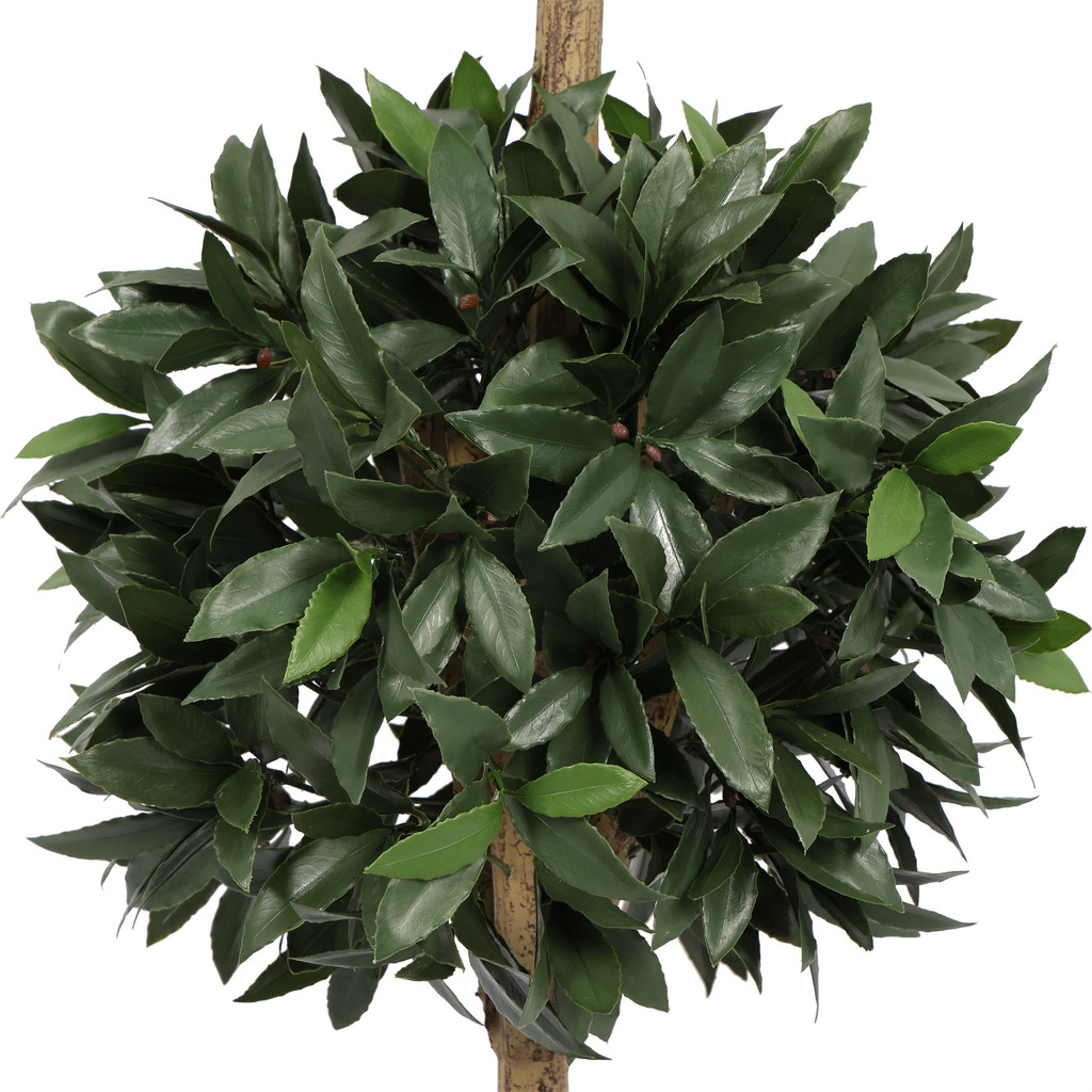 EVERLUX BAY LAUREL DOUBLE BALL UV TOPIARY - 48 INCH