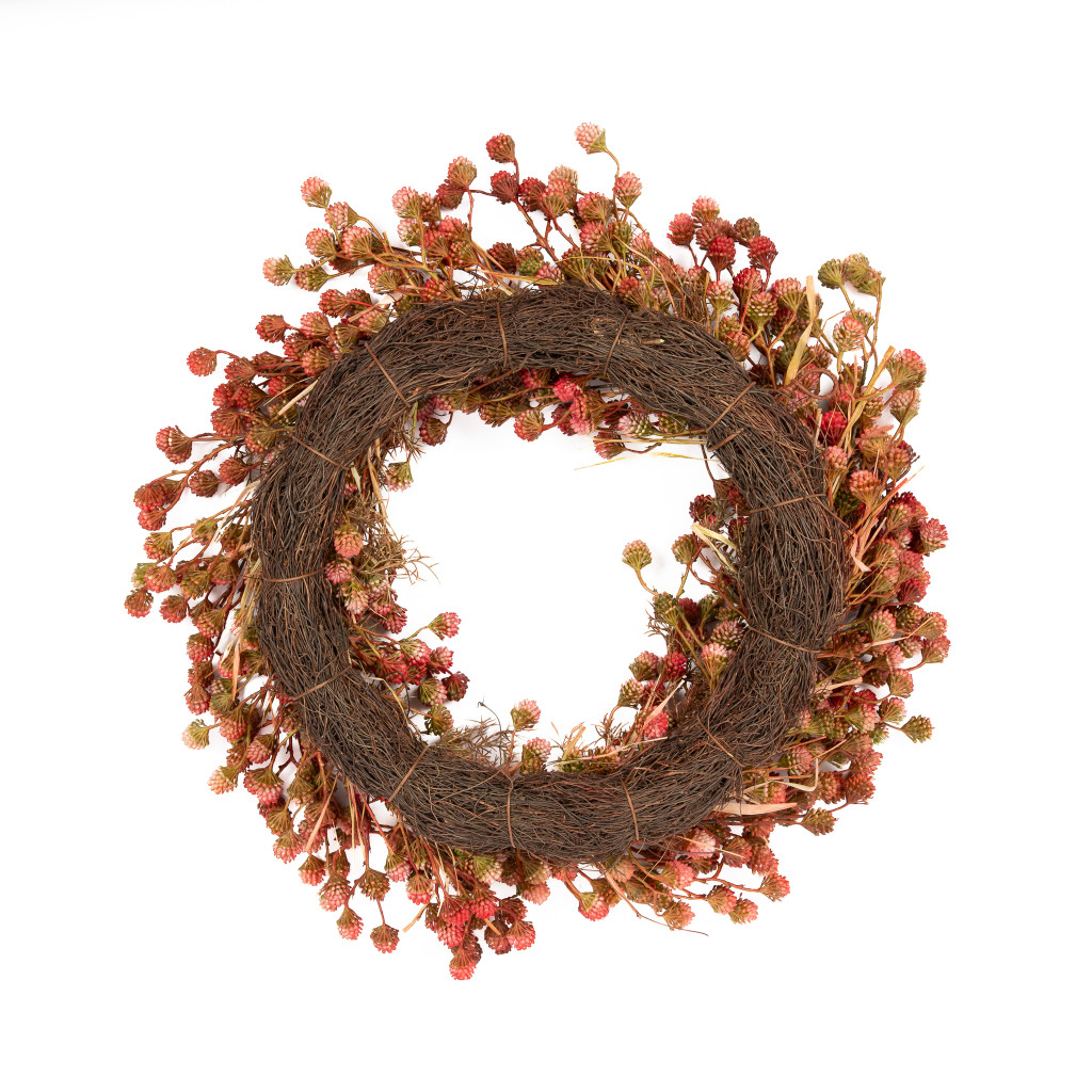 GLOBE AMARANTH WREATH - 26 INCH