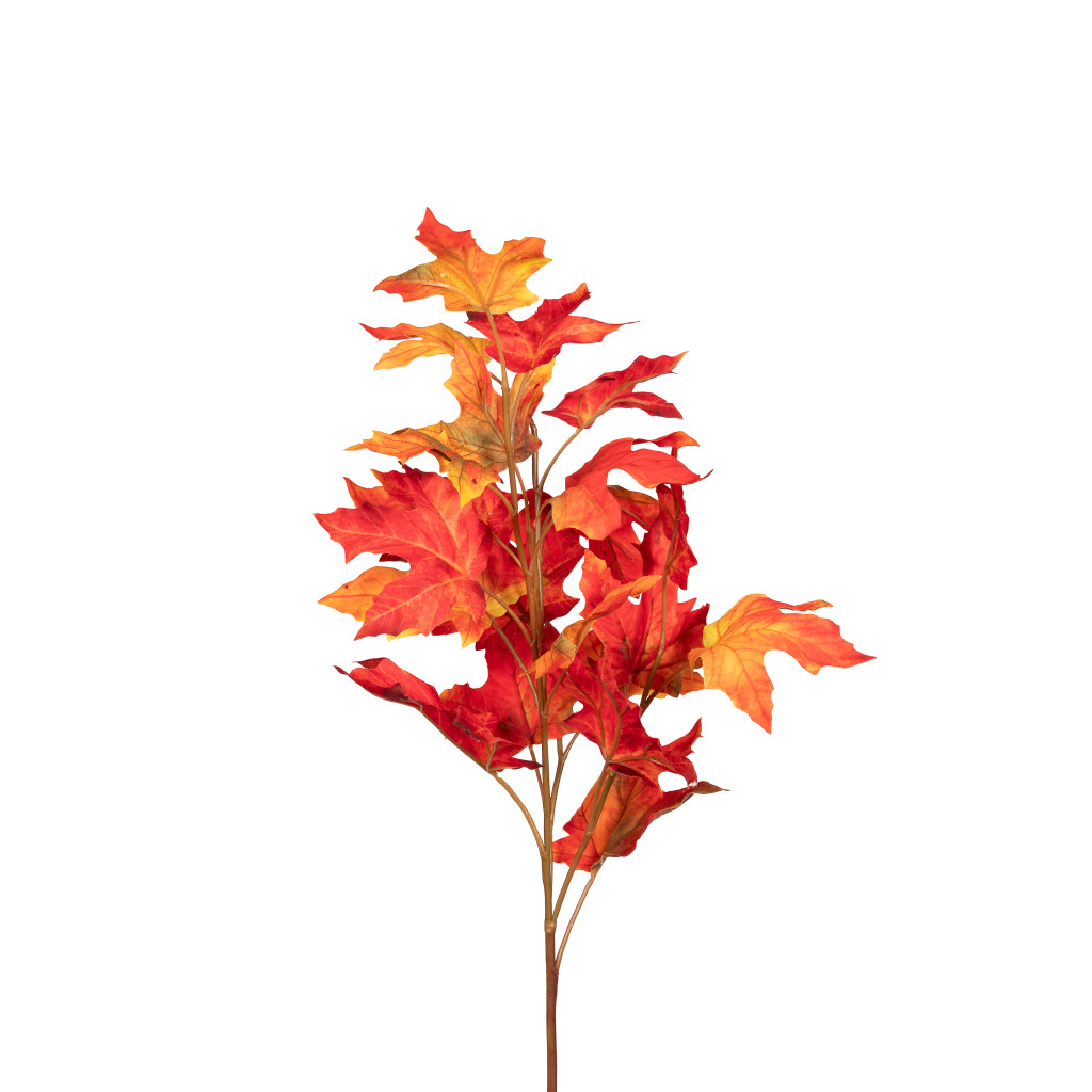 Maple Leaf Stem Orange 28 Inch