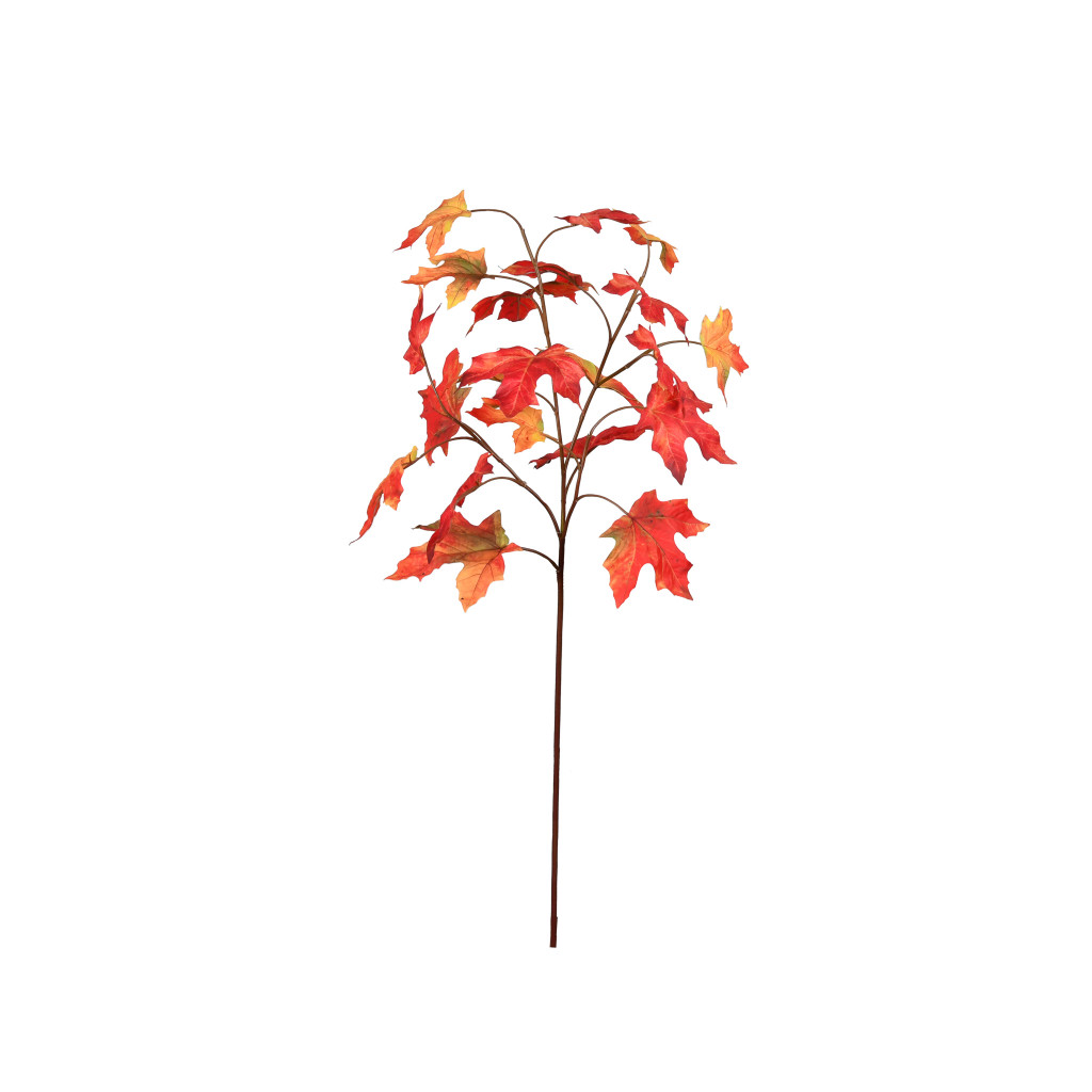 Maple Leaf Stem Orange 28 Inch