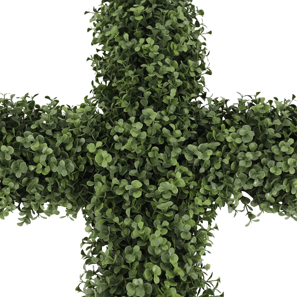 Boxwood Cross Wreath Everlux UV 20 Inch