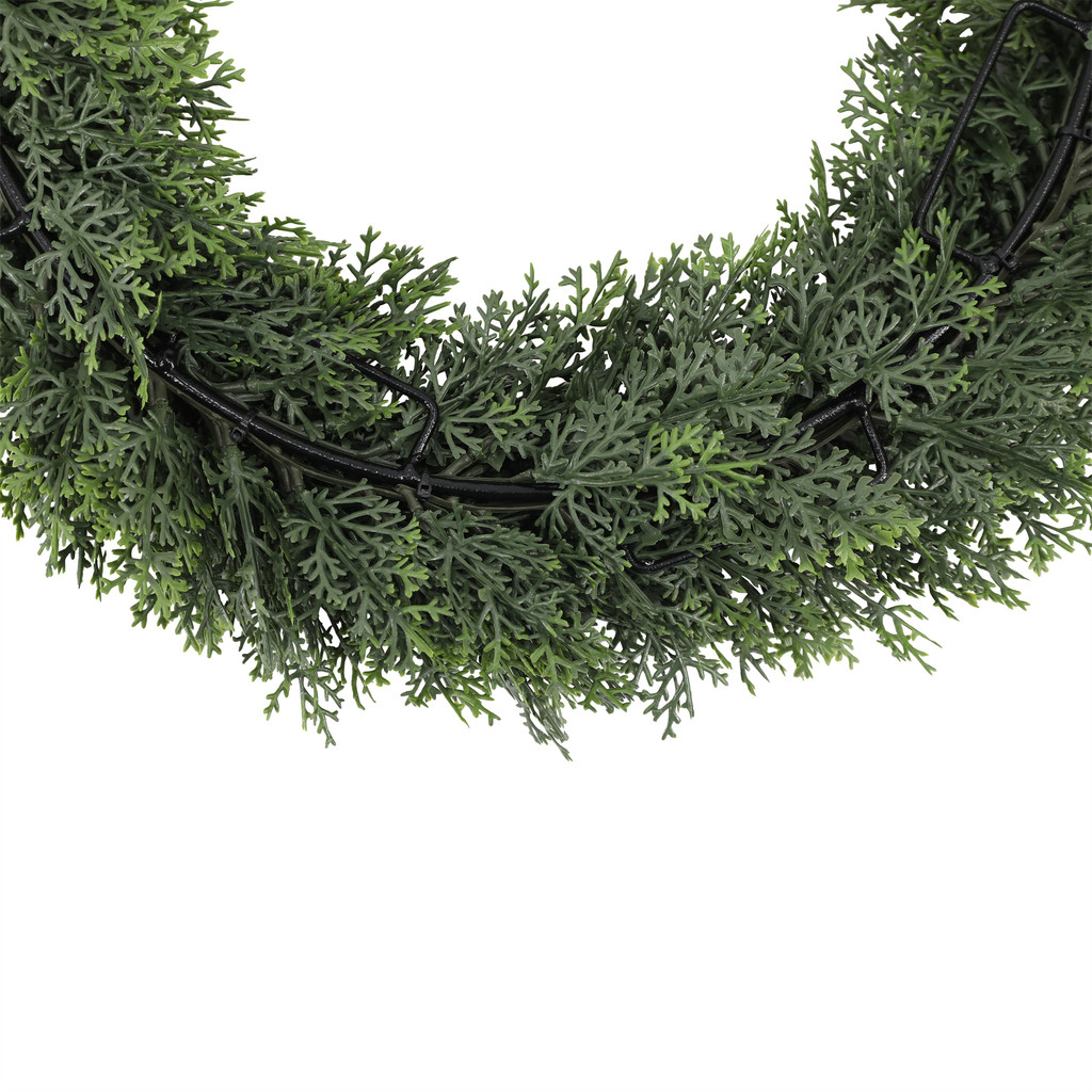 Cypress Wreath Everlux UV 19 Inch