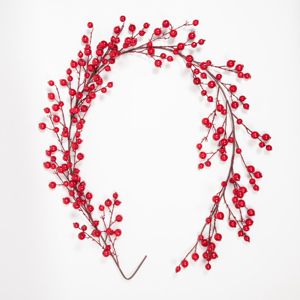 Cranberry Garland Red 72 Inch