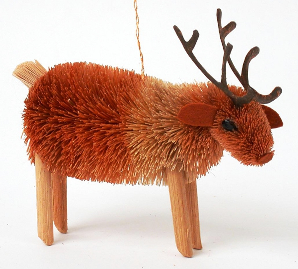 HANDMADE ORNAMENT - REINDEER - 3.5"