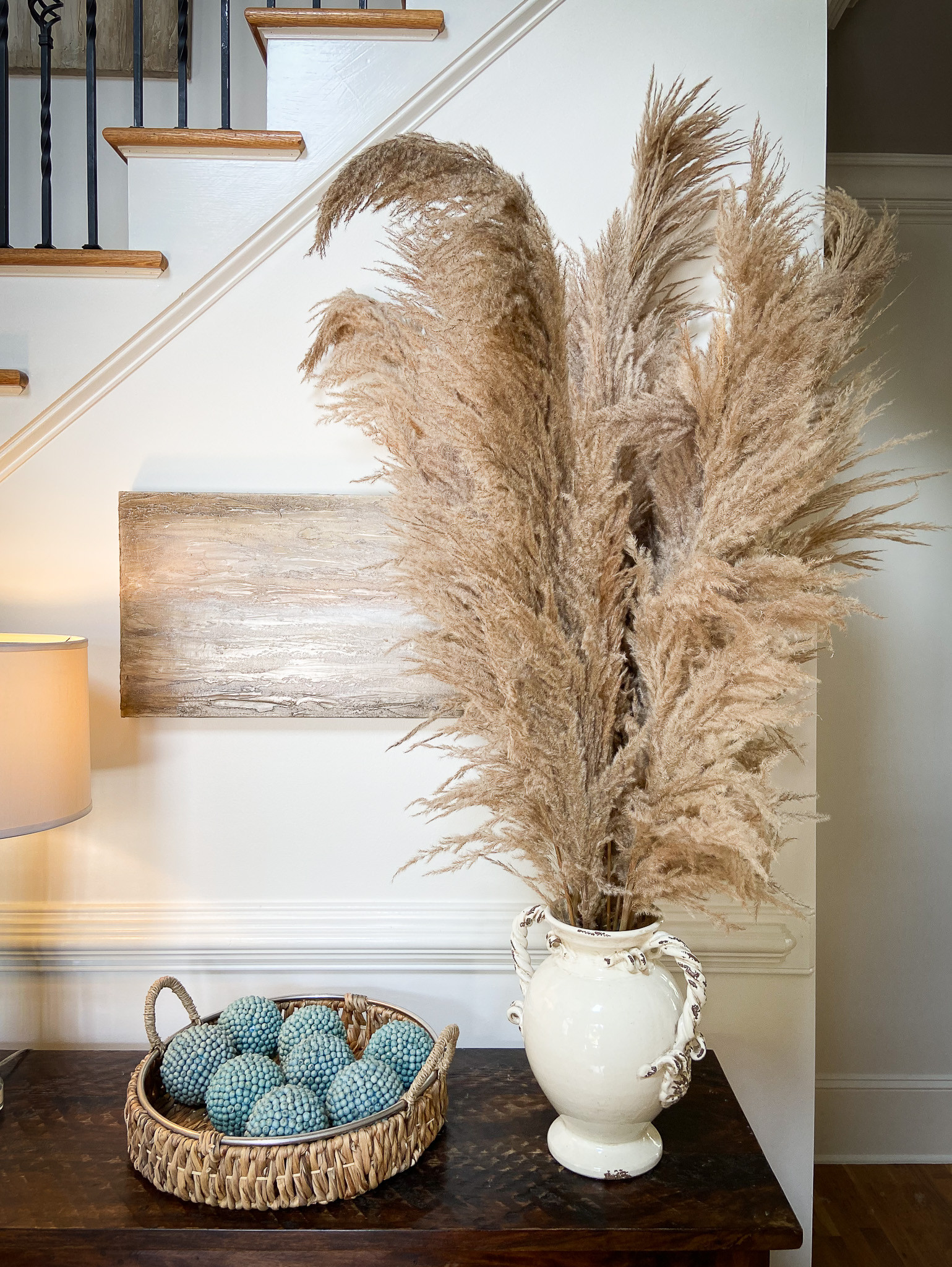 Mud Pie Gold Preserved Pampas Grass - Oak & Willow