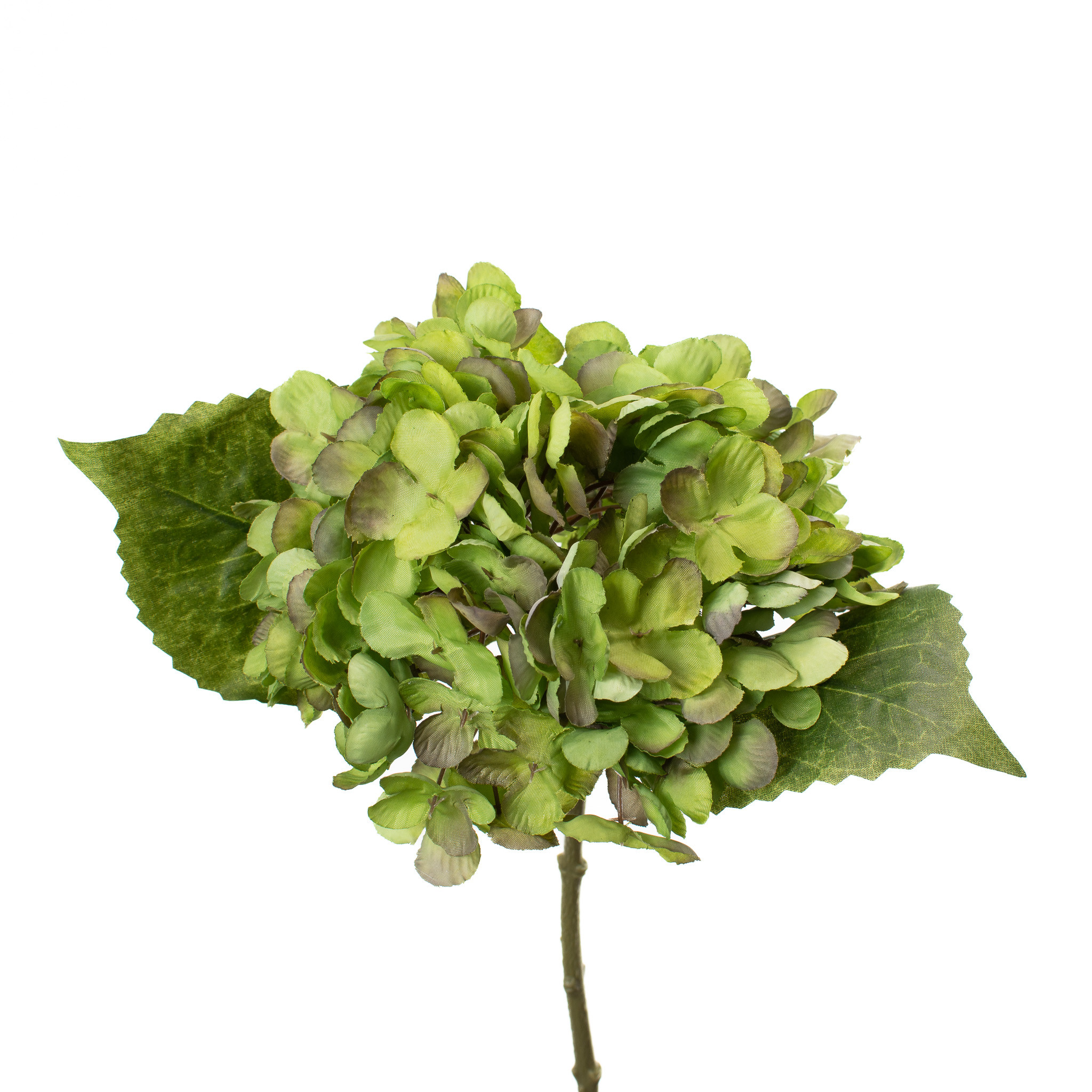 FAUX HYDRANGEA PICK - KIWI GREEN - 13 INCH - Mills Floral Company