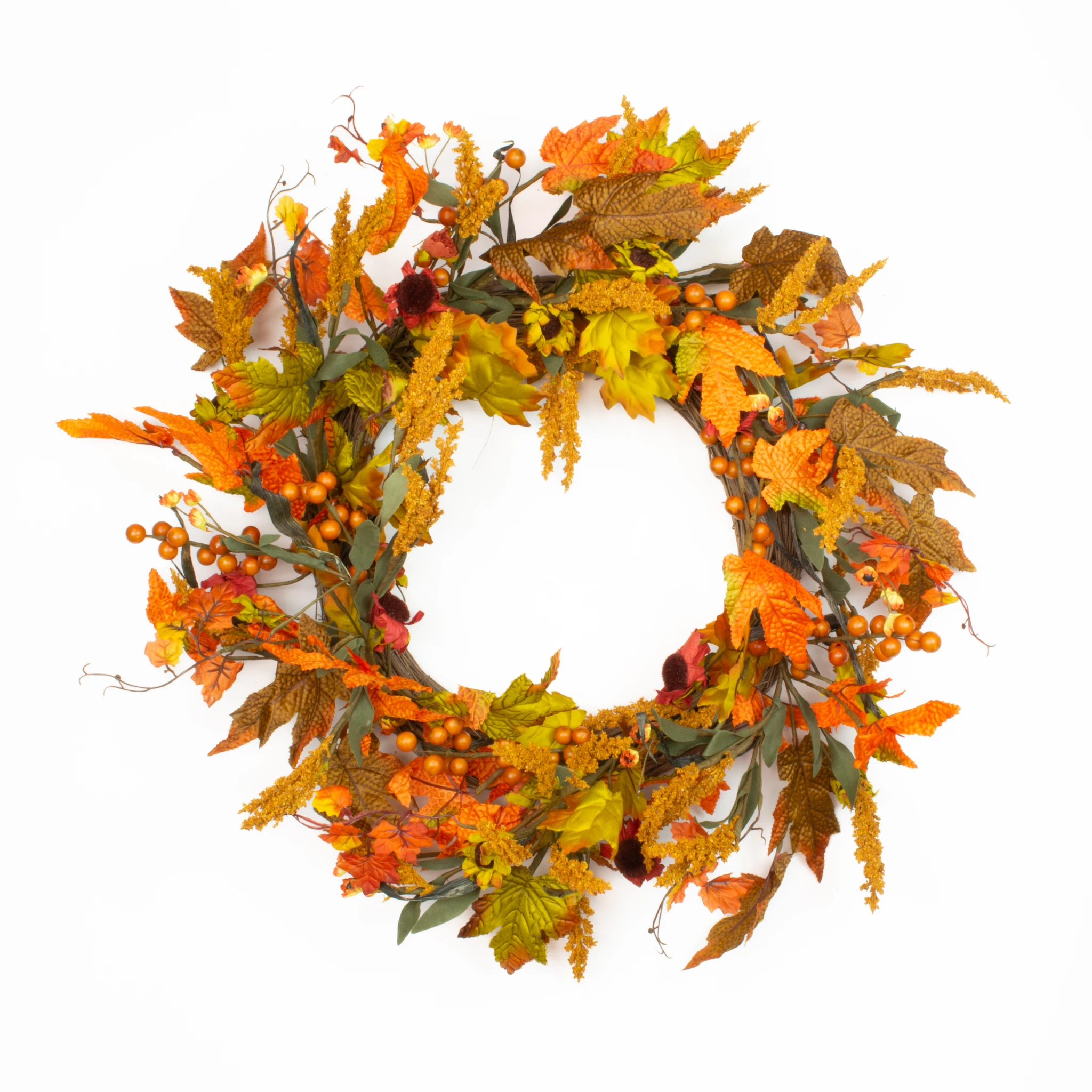 FALL HARVEST WREATH - Mills Floral Company