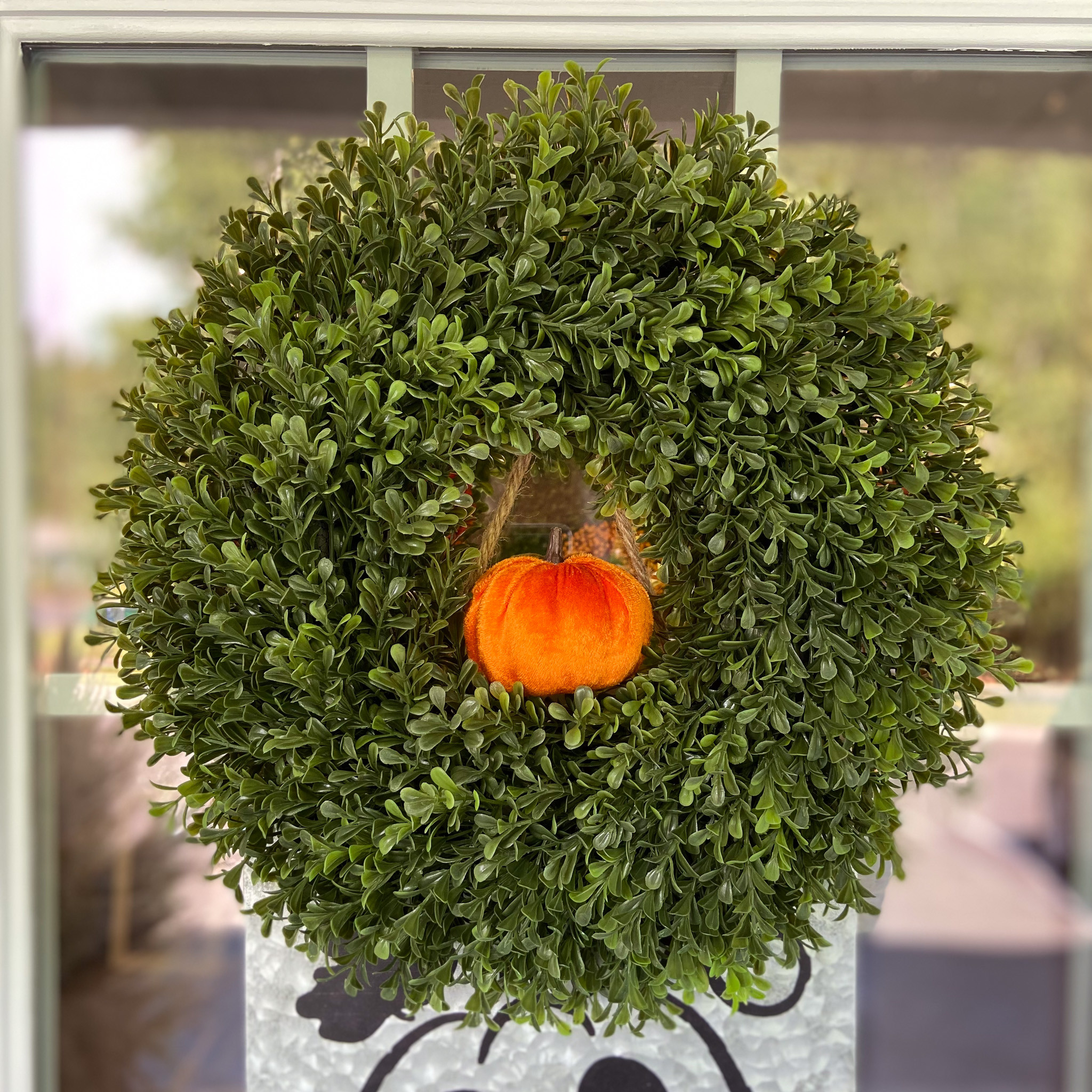 Preserved Boxwood Heart Wreath - 16