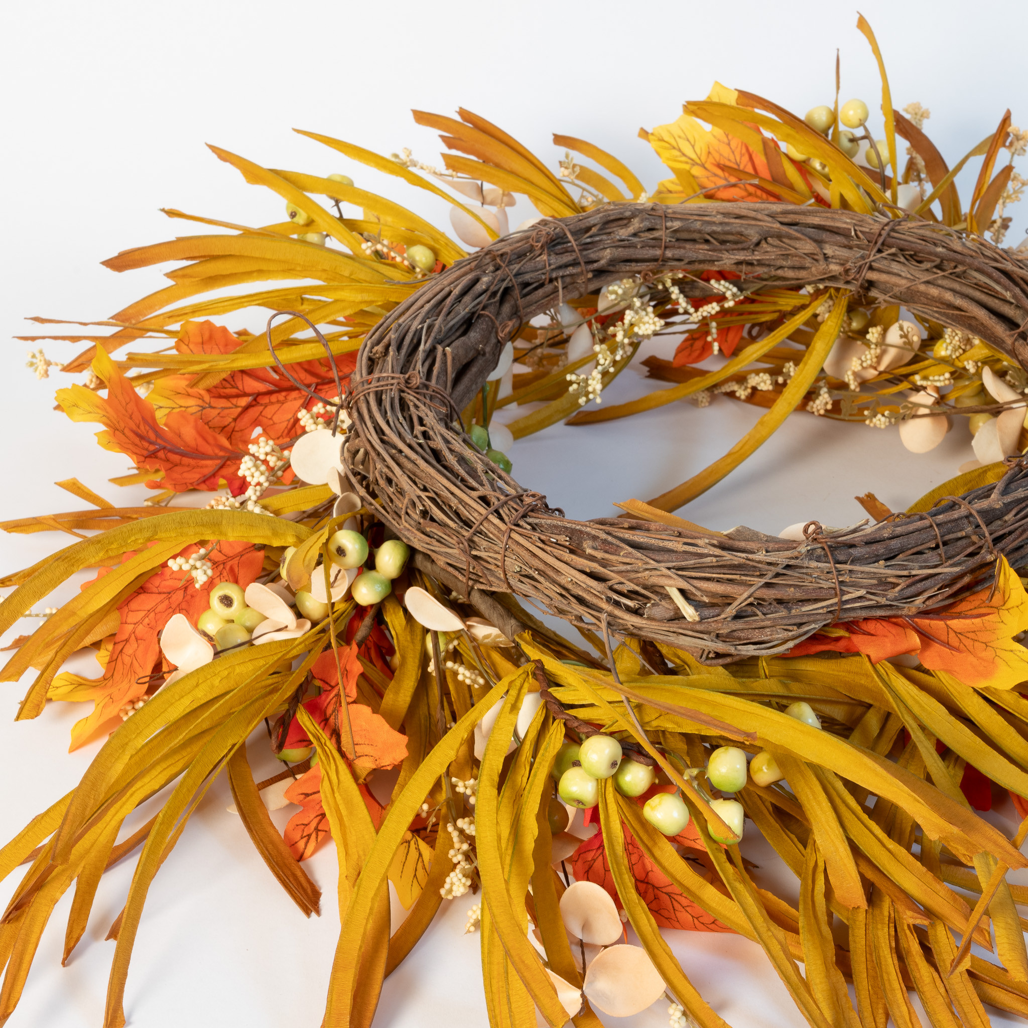 AUTUMN GRASS WREATH - 16 INCH - Mills Floral Company
