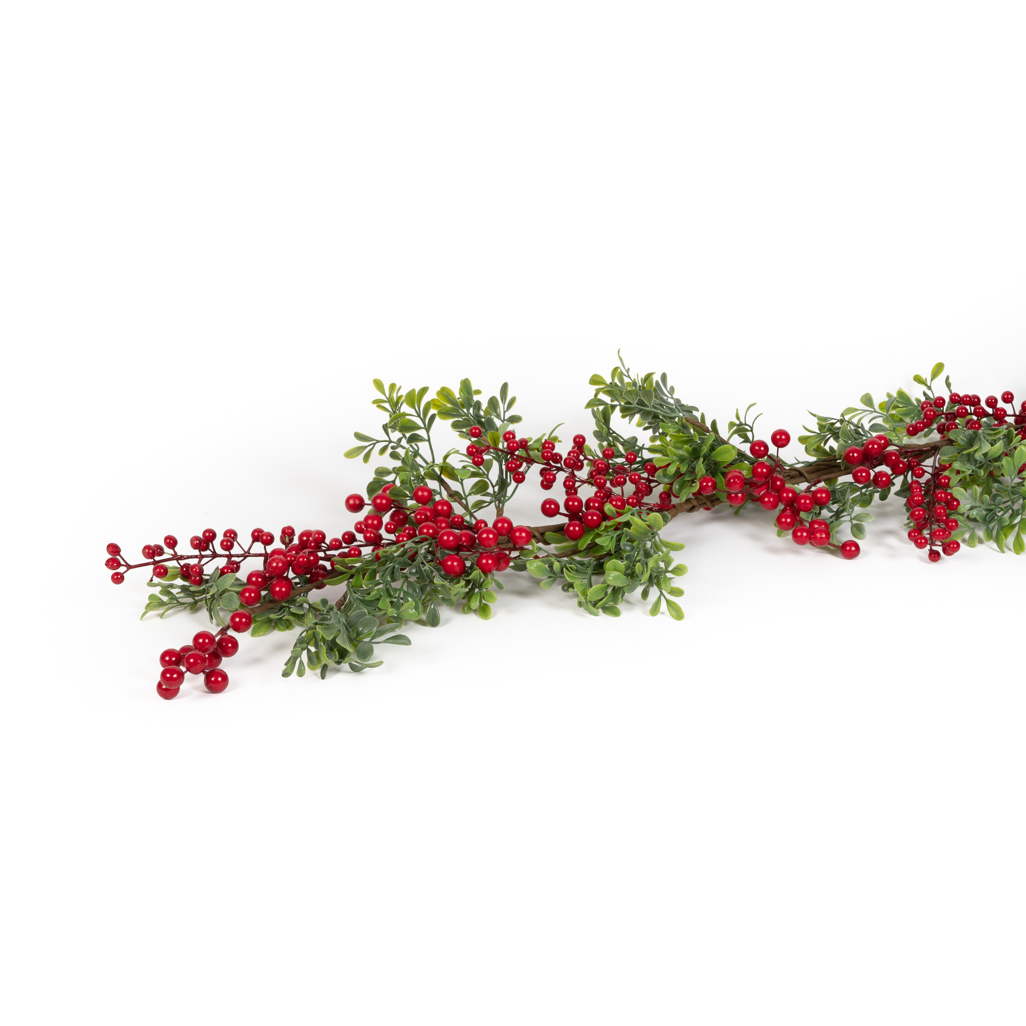 Toyland Ghirlanda Bacche Rosse Artificiali 90 Cm - Decorazione Natalizia Per Albero, Camino E Porta - Flessibile E Fai Da Te