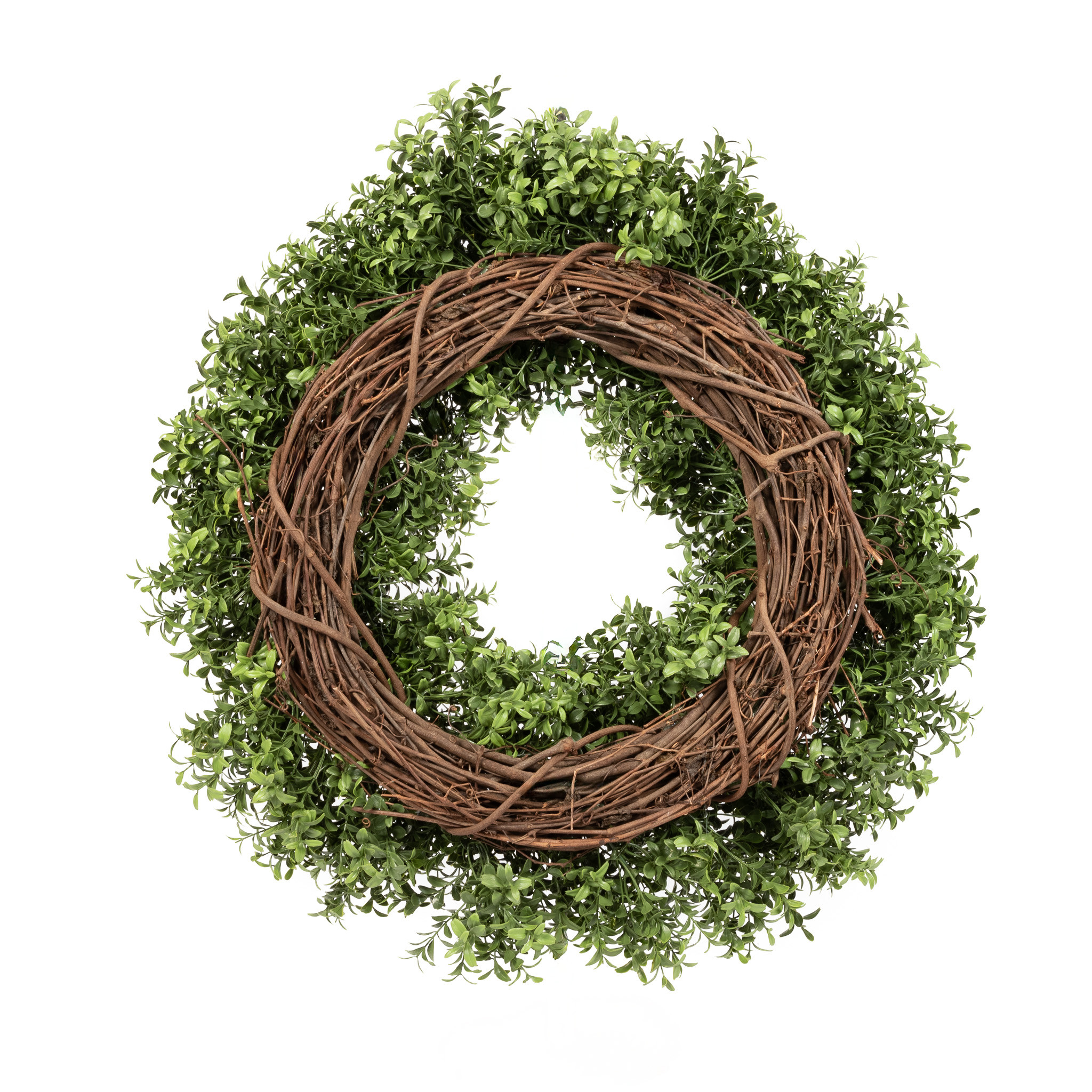 OUTDOOR UV BOXWOOD WREATH - 22 INCH - Mills Floral Company