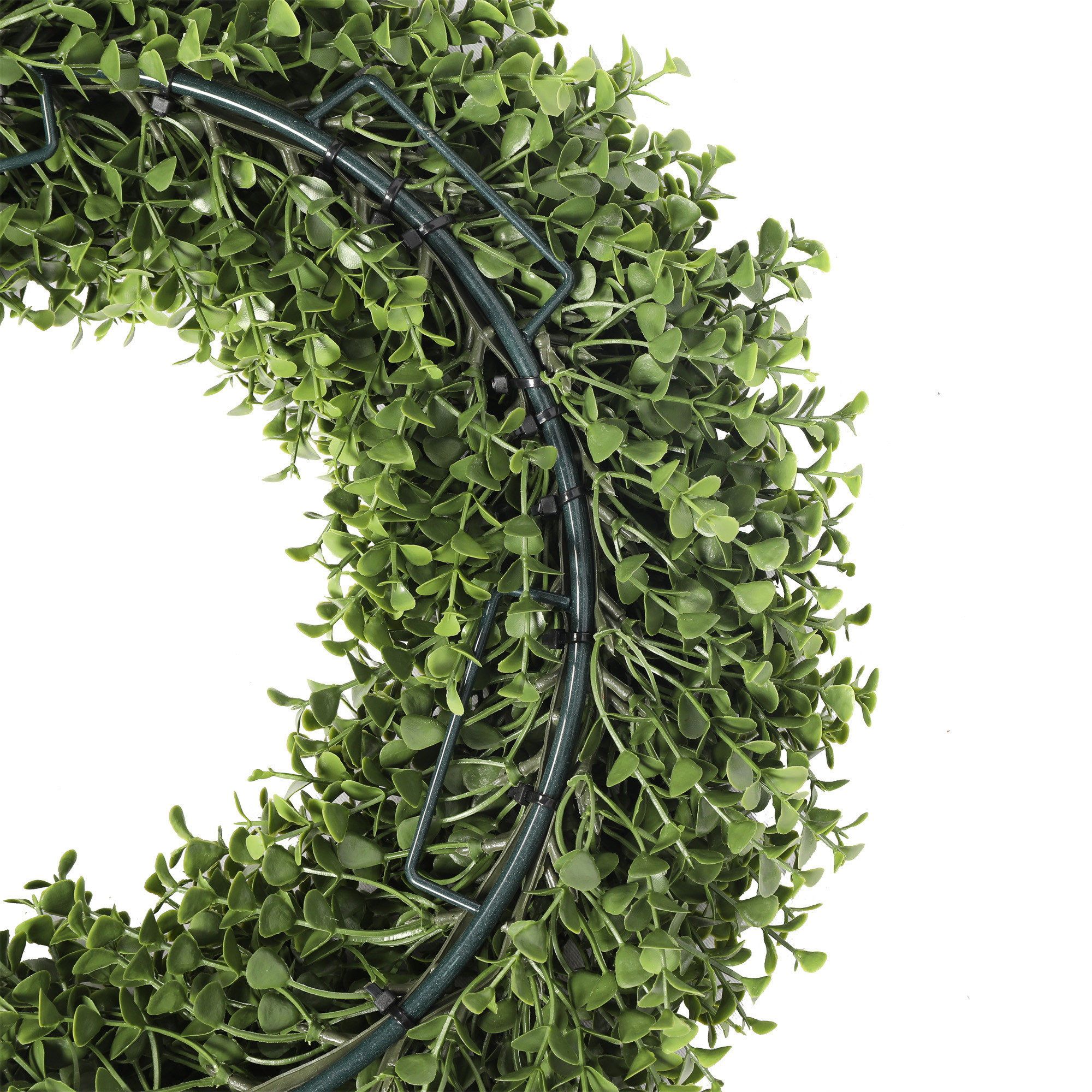 Admired By Nature GXW4926-NATURAL 24 In. Christmas Pine Wreath With Natural Pine Cone 140 Tip