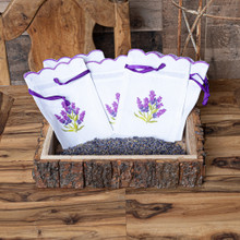 LAVENDER SACHET BAG - SCALLOPED EDGE