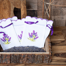 LAVENDER SACHET BAG - SCALLOPED EDGE