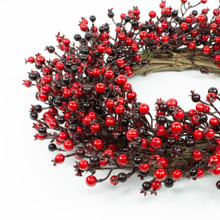 RED BERRY WREATH - 20 INCH