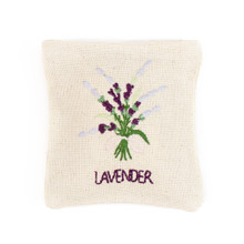 FLEUR POURPRE SACHET - ECRU - 4 INCH X 4 INCH