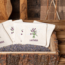 FLEUR POURPRE SACHET - ECRU - 4 INCH X 4 INCH