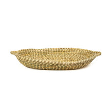 SEAGRASS OVAL TRAY WITH HANDLES