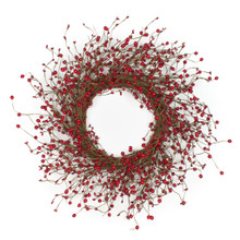 BERRY & PIP RED WREATH - 22 INCH