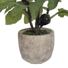 POTTED FIG PLANT - ARTIFICIAL - 14 INCH