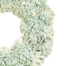 SHOLA CHRYSANTHEMUM 15" VINTAGE BLUE WREATH