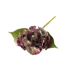 REAL TOUCH HYDRANGEA - ANTIQUE BURGUNDY - 6 INCH X 14 INCH