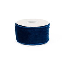 VELVET RIBBON 2.5" X 10 YD - COBALT BLUE