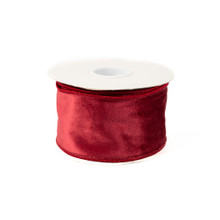 VELVET RIBBON 2.5" X 10 YD - CRANBERRY