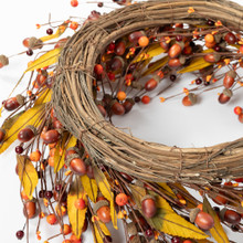 ACORN HARVEST WREATH - 24 INCH
