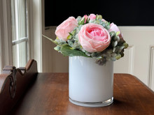 PINK ROSE & HYDRANGEA MIST BOUQUET