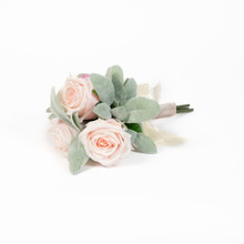 BLUSH PINK ROSE & LAMBS EAR BOUQUET