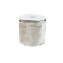 VELVET RIBBON 4" X 10 YD - TAUPE