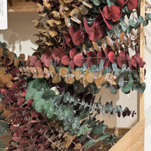 MULTI COLORED BABY EUCALYPTUS WREATH