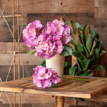 REAL TOUCH HYDRANGEA -  PLUM - 14 INCH