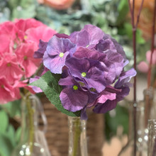 REAL TOUCH HYDRANGEA  - VIOLET - 14 INCH